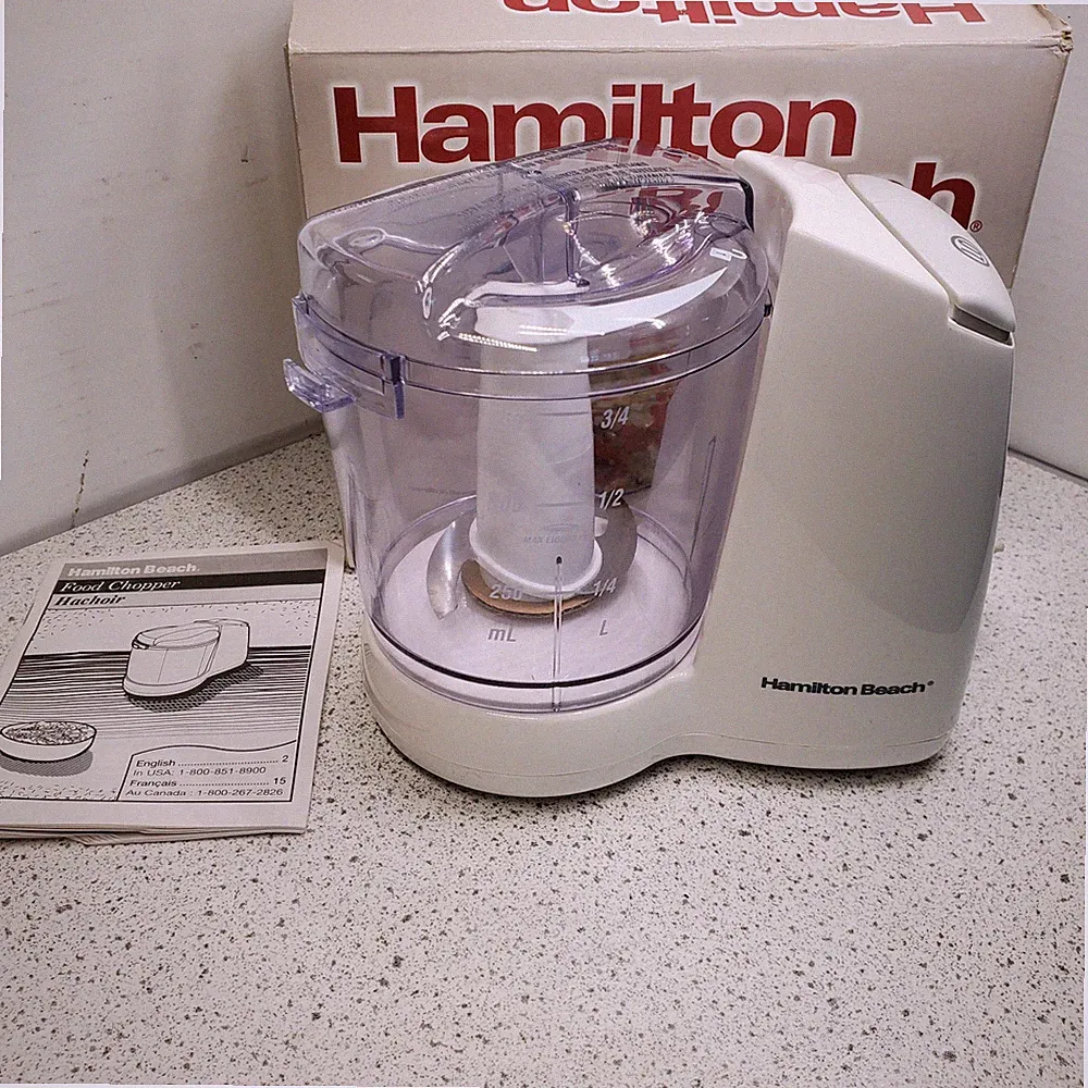 Hamilton Beach 3 Cup Electric Food Chopper Fresh Chop Model 72600 2 Pulse Speeds
