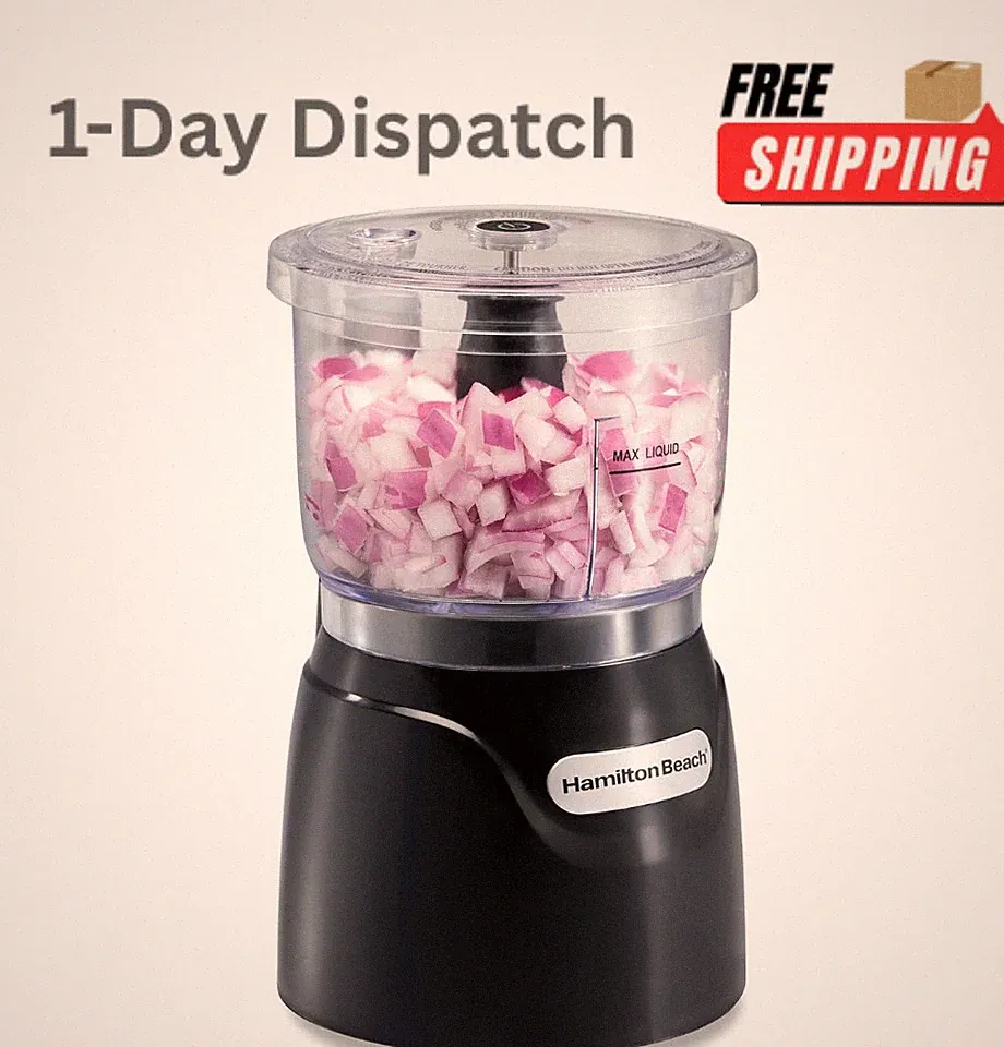 Hamilton Beach 3-Cup Electric Mini Food Chopper 350W Processor Dicer Black