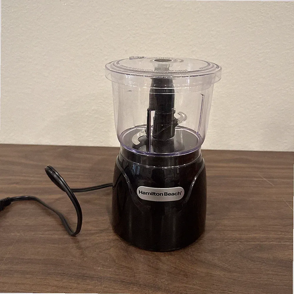 Hamilton Beach 3-Cup Food Processor, Black, 350W, Chopping & Mincing