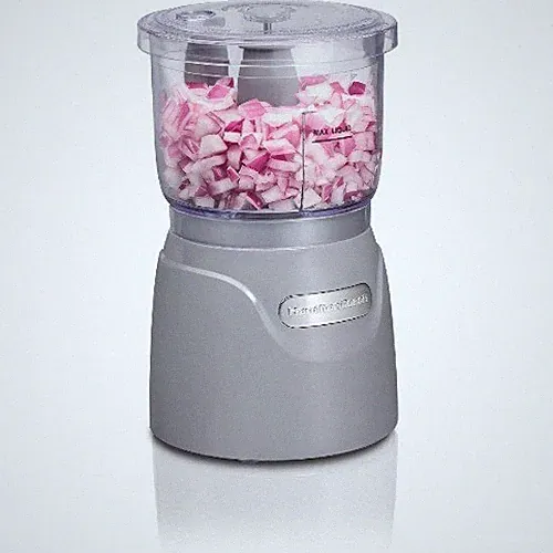 Hamilton Beach 3-Cup Stack & Press Food Chopper Gray 72740: Dishwasher-Safe