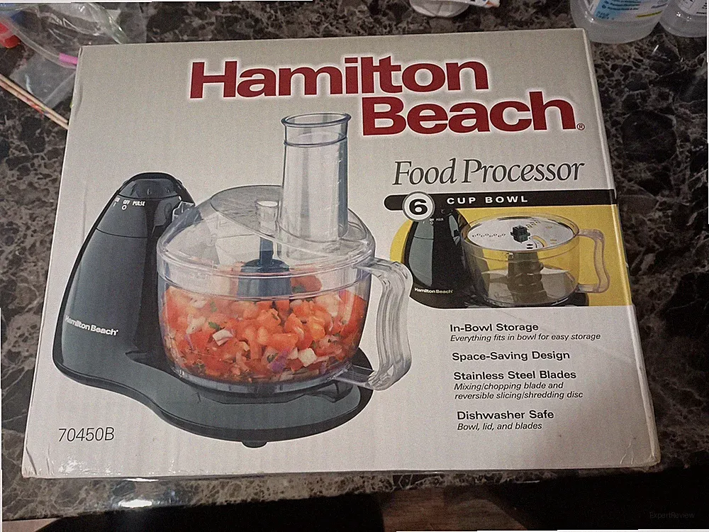 Hamilton Beach 6 Cup Food Processor - Model 70450B (Black)