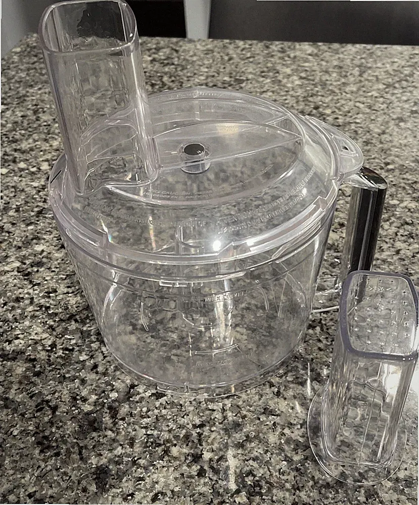 Hamilton Beach 70670 Food Processor Replacement Bowl Lid Push Clear Black Handle
