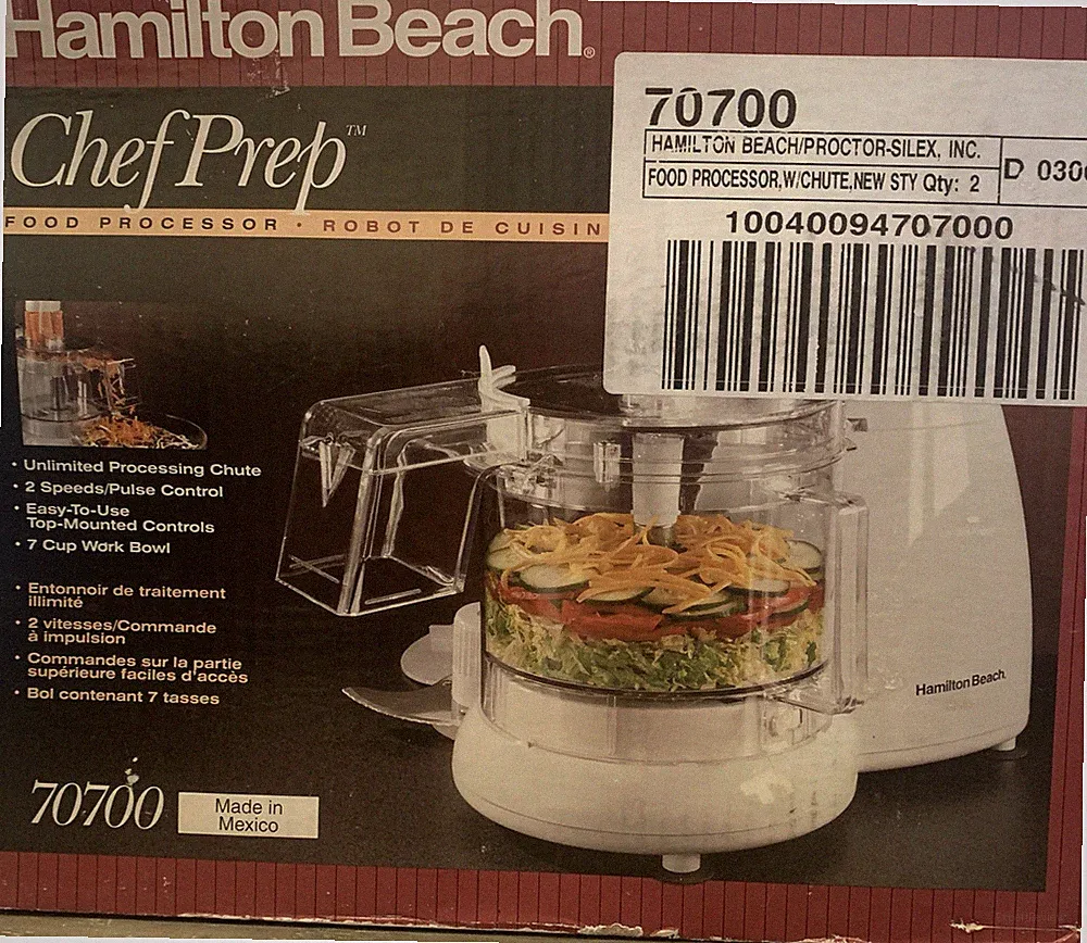 Hamilton Beach 70700 7 Cups Food Processor. New In Box.