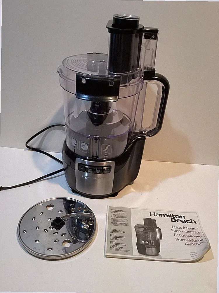 Hamilton Beach 70721 10 Cup Stack and Snap Food Processor - Black