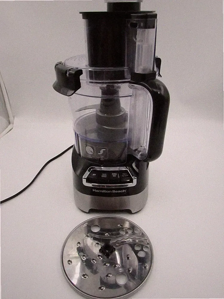 Hamilton Beach 70723 12 Cup Stack and Snap Food Processor Blender Slice Shred