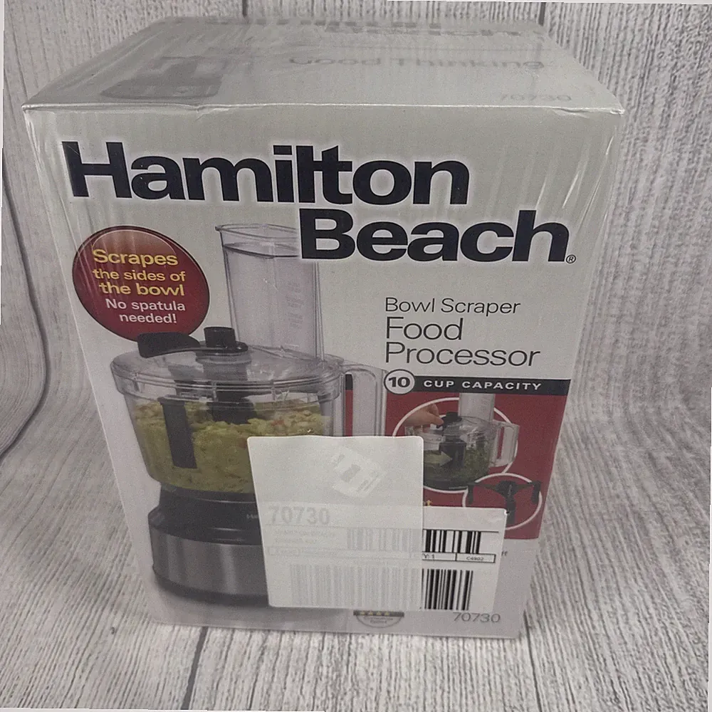 Hamilton Beach 70730 10-Cup Food Processor - Bowl Scraper Sealed Brand New