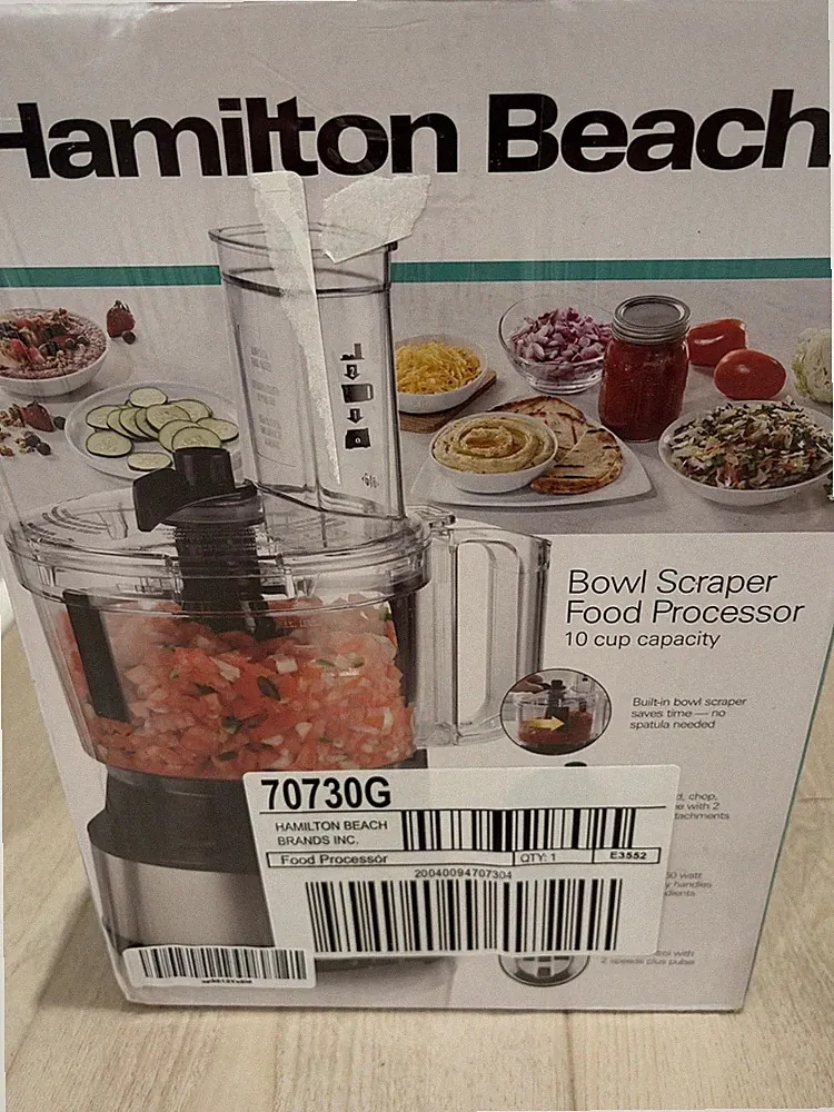 Hamilton Beach 70730 10 Cups Food Processor and Vegetable Chopper with Scraper