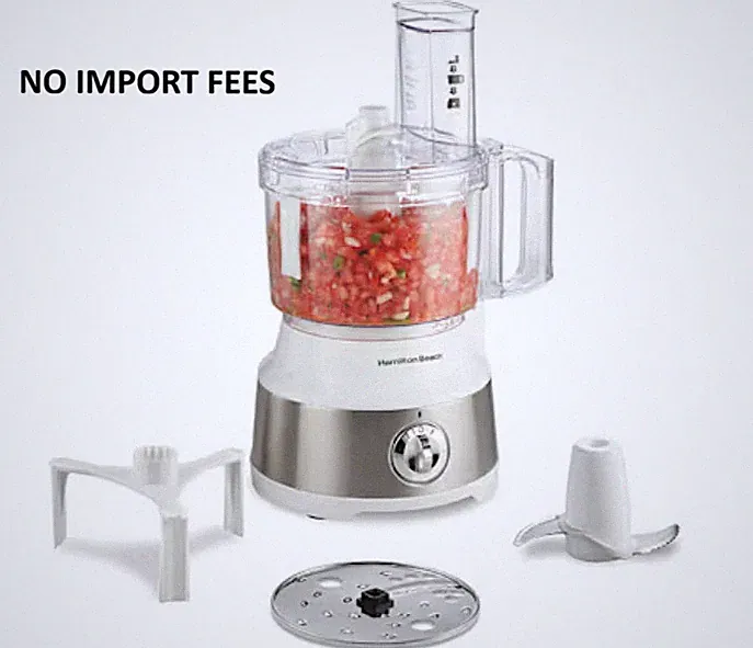Hamilton Beach 70733 S/S / White 10 Cup Food Processor -US Stock- No import fees