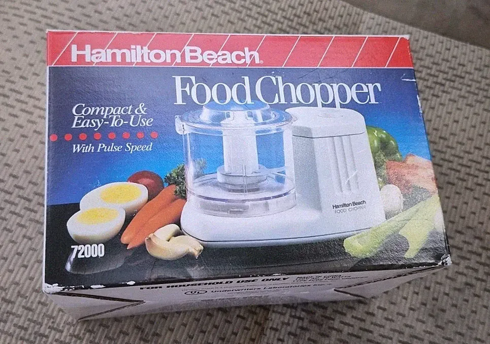 Hamilton Beach 72000 1.5-Cup Compact Food Chopper Vintage New In Box Old Stock