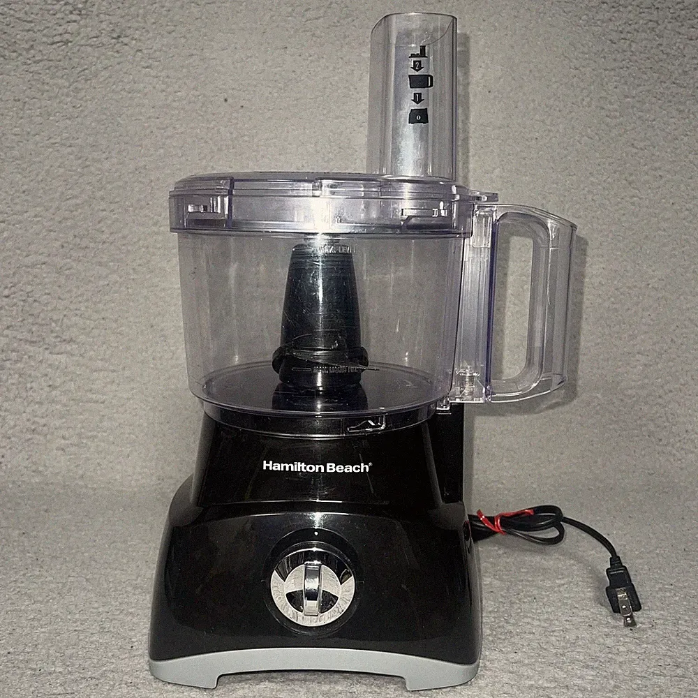 Hamilton Beach 8-Cup Food Processor Black Vegetable Chopper Mixer Blender 70740