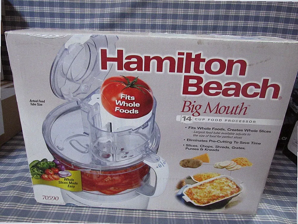 Hamilton Beach Big Mouth 14 Cup Food Processor 70590 (New Unused) FREE SHIPPING.