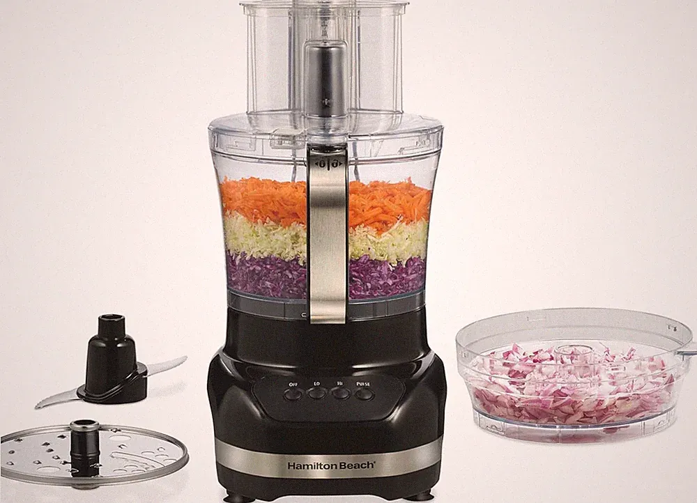 Hamilton Beach Big Mouth Duo plus 12 Cup Food Processor & Vegetable Chopper with
