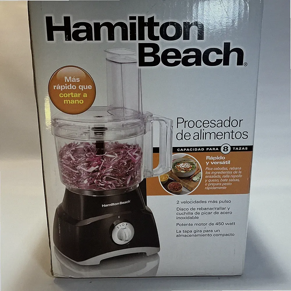 Hamilton Beach Black 64 oz Food Processor 450 W 70740