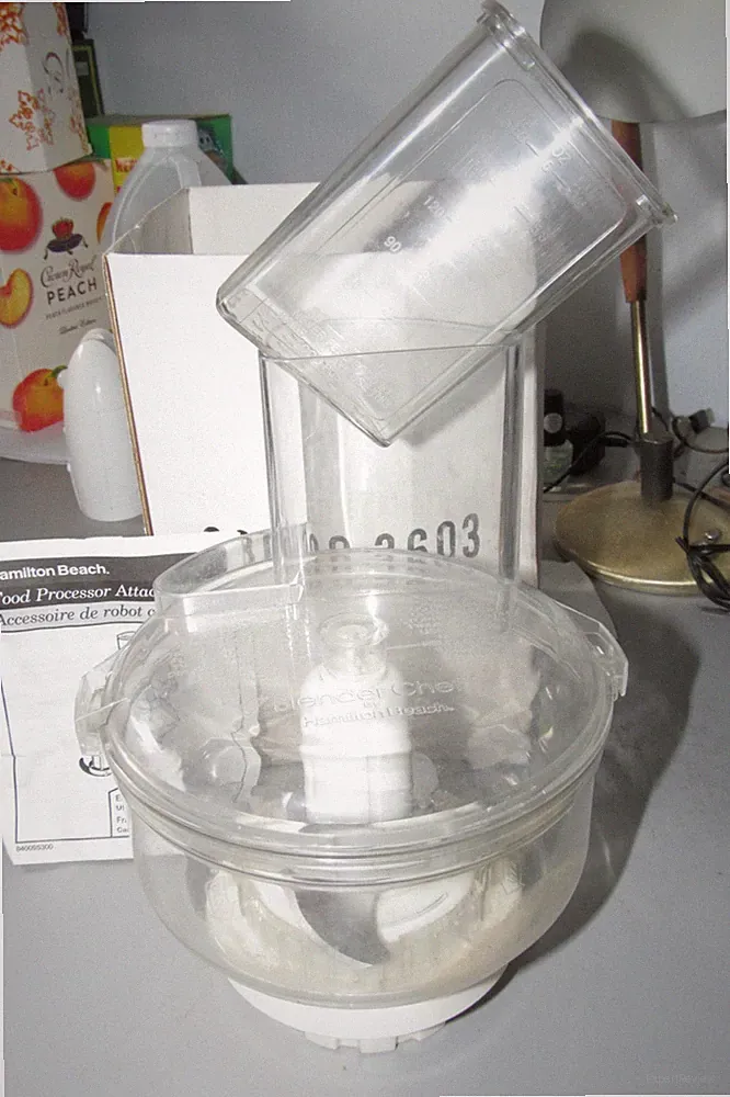 Hamilton Beach Blender Chef Food Processor Attachment+ Pusher, Instructions-Box