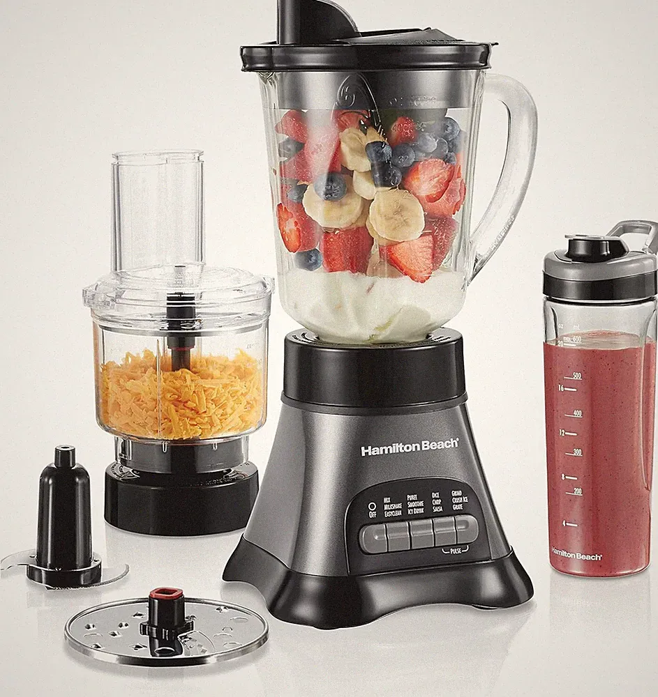 Hamilton Beach Blender for Shakes and Smoothies & Food Processor Combo