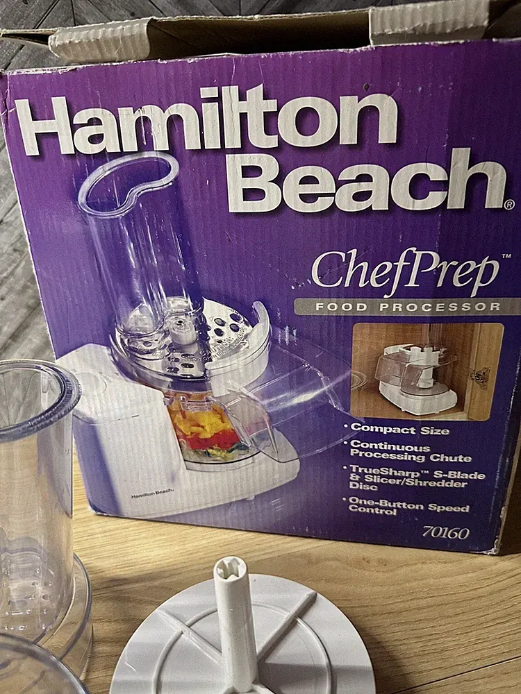 Hamilton Beach Chef Prep Food Processor # 70160 - 2 Speed, Open Box Tested Works