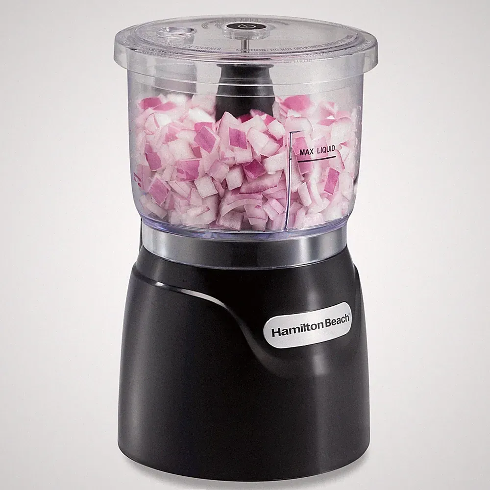 Hamilton Beach Electric Vegetable Chopper 3-Cup 350 Watts Black