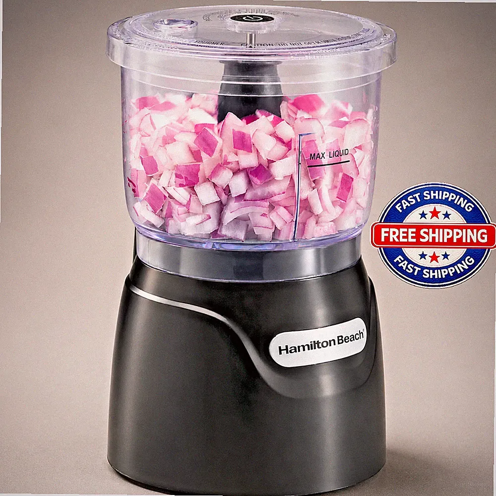 Hamilton Beach Electric Vegetable Chopper & Mini Food Processor 3-Cup, 350 Watts
