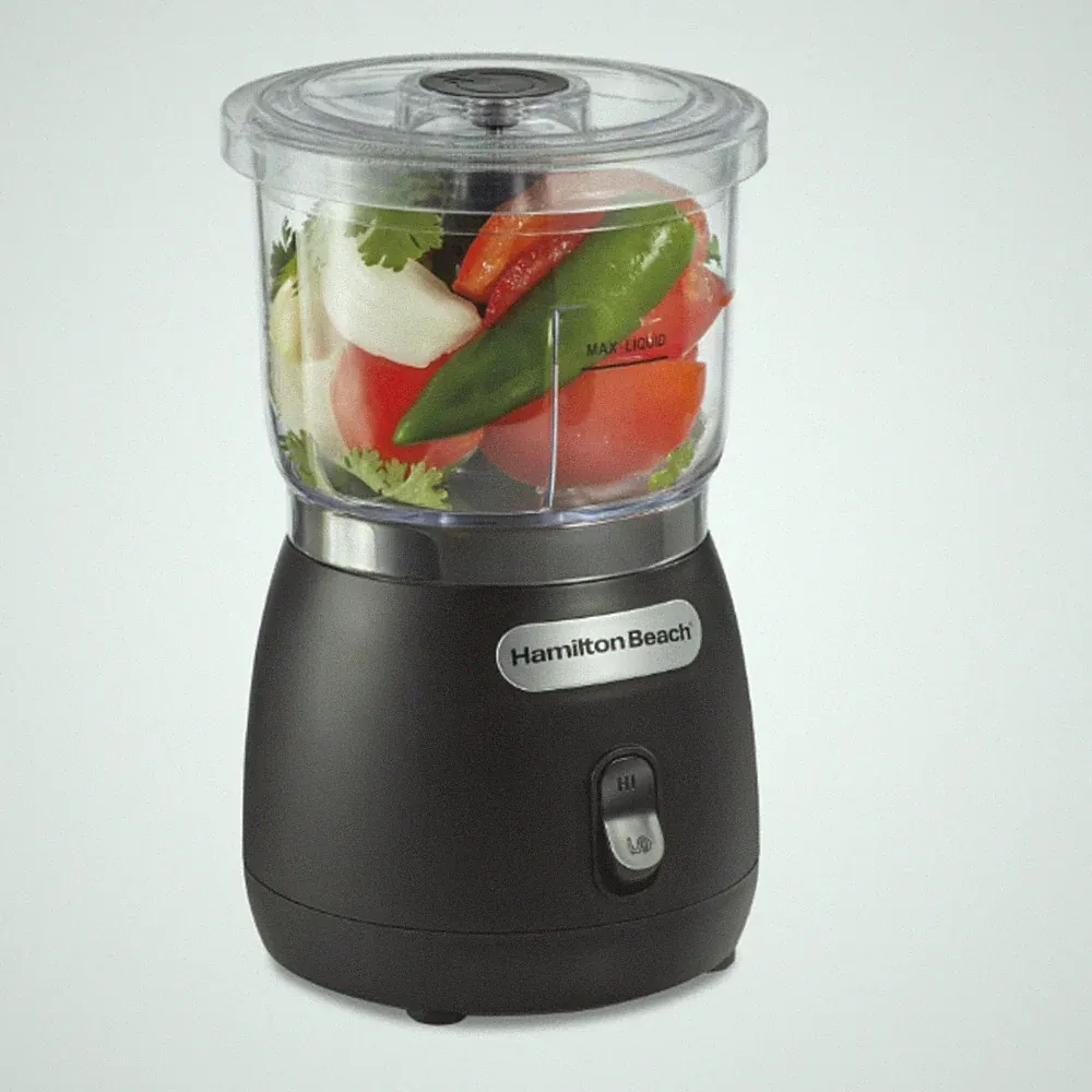Hamilton Beach Food Chopper, 3 Cup, Stack & Press, 2 Speed, Mini Food Processor