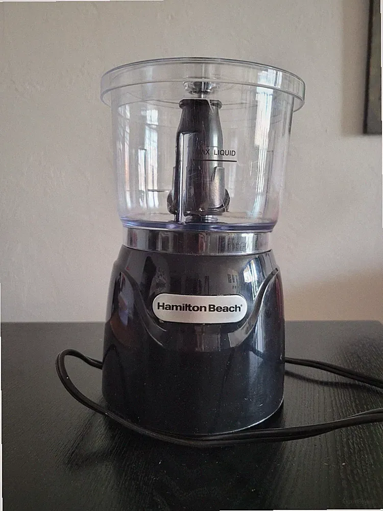 Hamilton Beach Food Chopper - Black. Stack & Press food chopper, 3 cup capacity