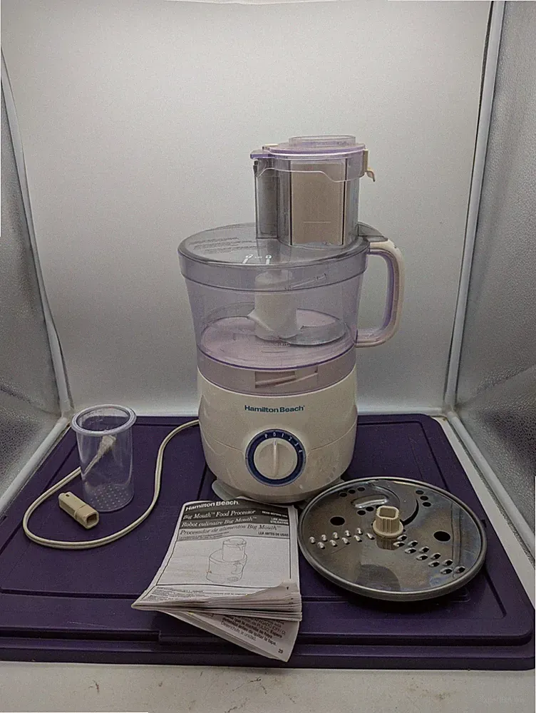 Hamilton Beach Food Processor 70590 FP11 120V White Tested Works