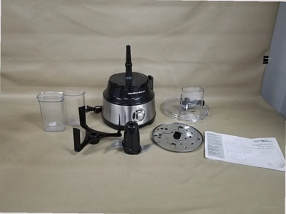 Hamilton Beach Food Processor 70730 Machine ONLY w/Accessories NO BOWL! WORKS!