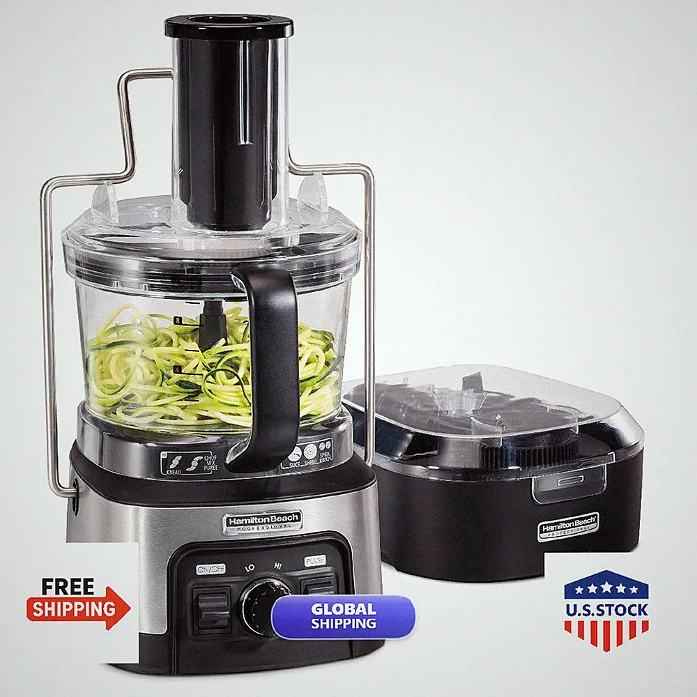 Hamilton Beach Professional Food Spiralizer For Slicing Shredding And Kneading