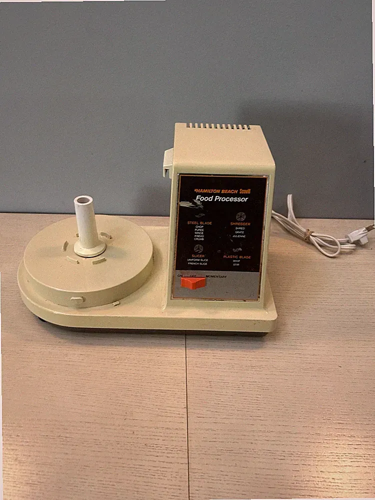Hamilton Beach Scovill Dual Speed Food Processor 707-1 Beige TESTED & WORKING!