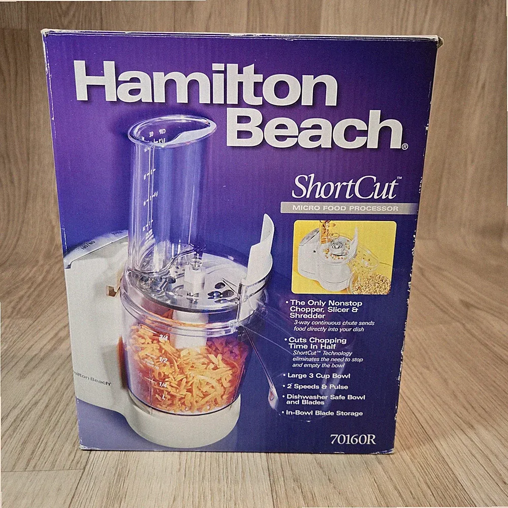Hamilton Beach Shortcut Micro Food Processor 70160R - NEW Old Stock