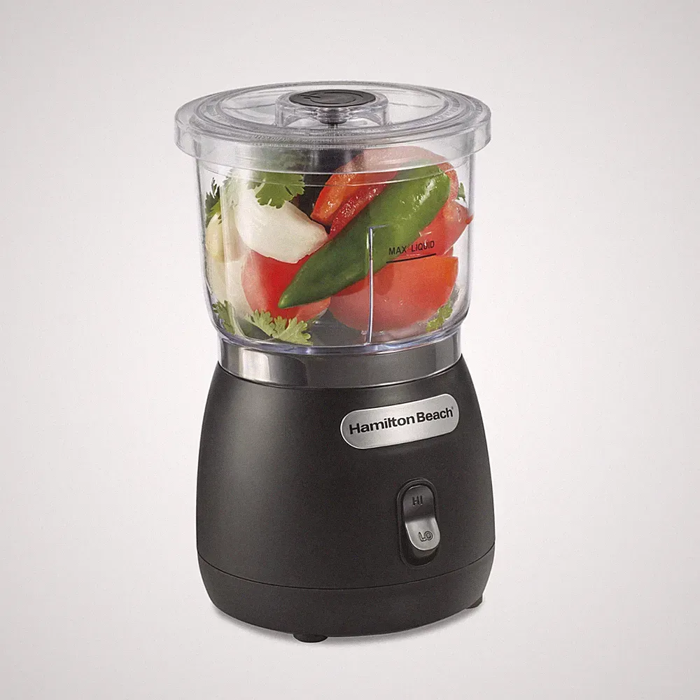 Hamilton Beach Stack & Press 3-Cup Food Chopper and Mini Food Processor, 350 W