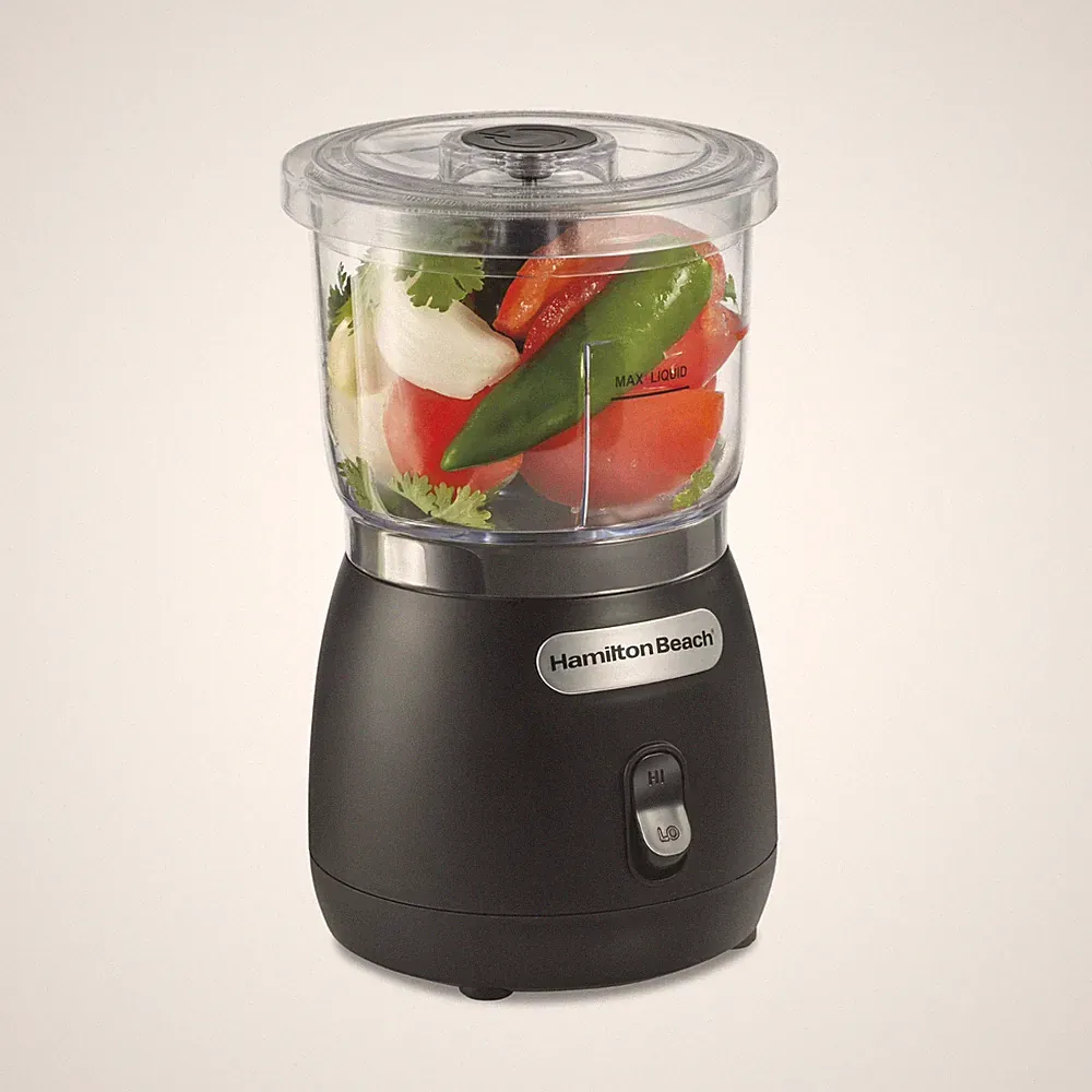 Hamilton Beach Stack & Press 3-Cup Mini Food Processor & Chopper