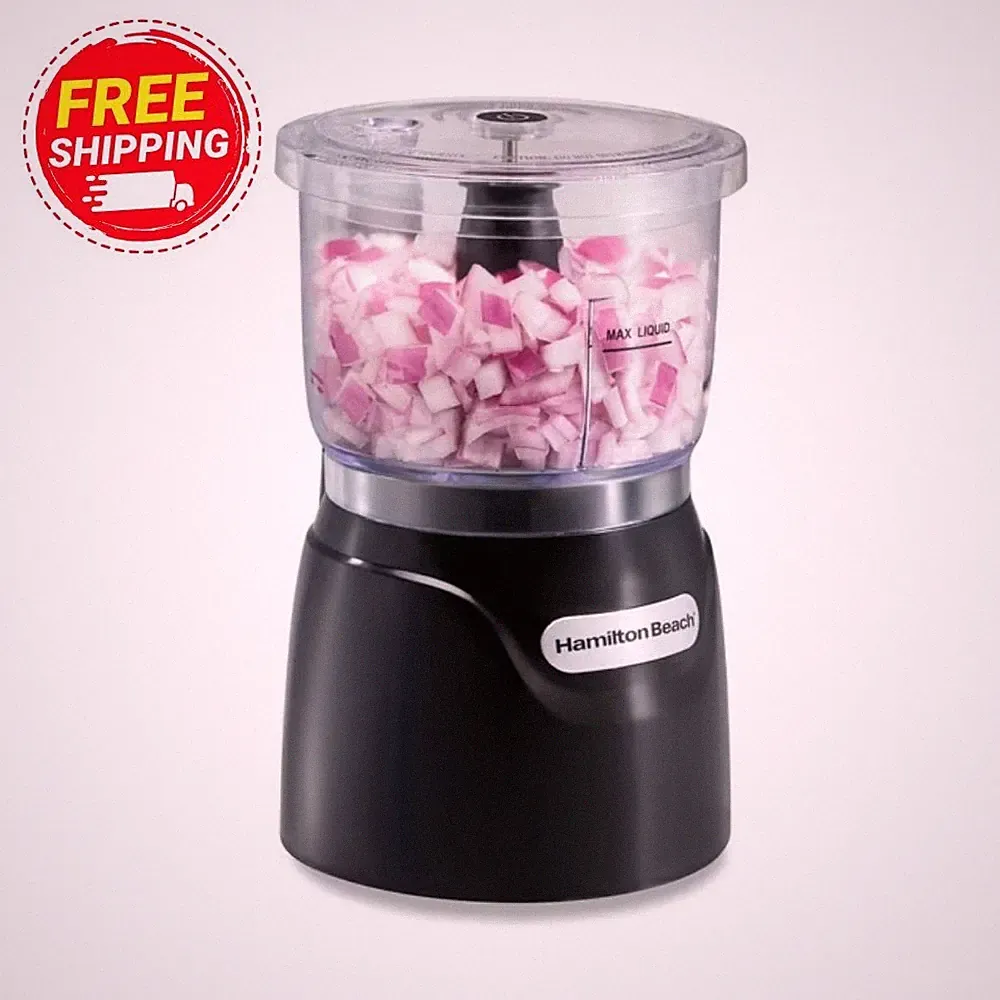 Hamilton Beach Stack & Press Electric Food Chopper & Mini Food Processor