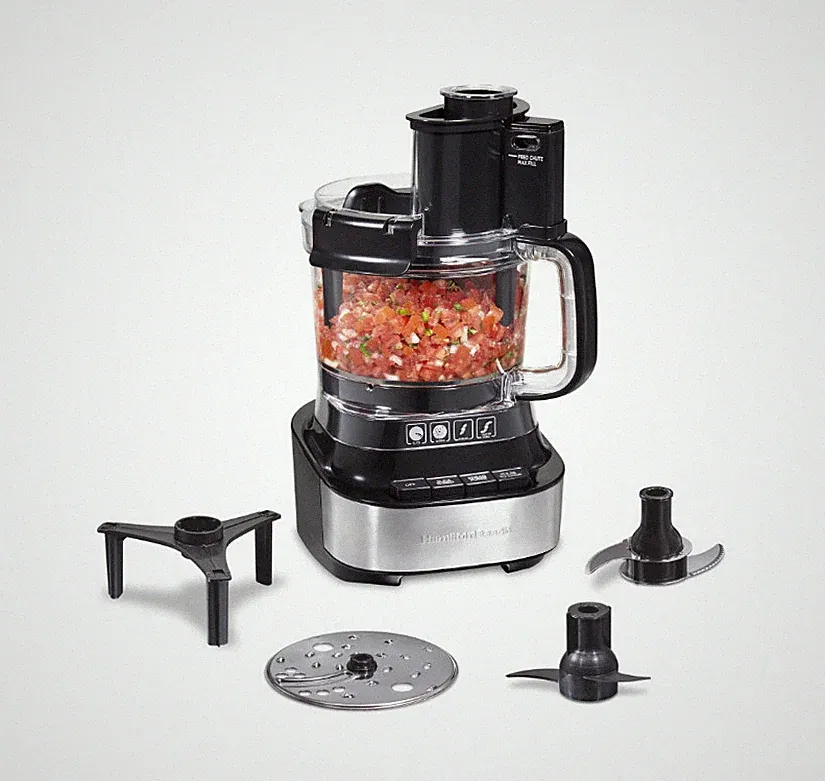 Hamilton Beach Stack & Snap 10-Cup Food Processor 500W 2-Speed Pulse Black NEW