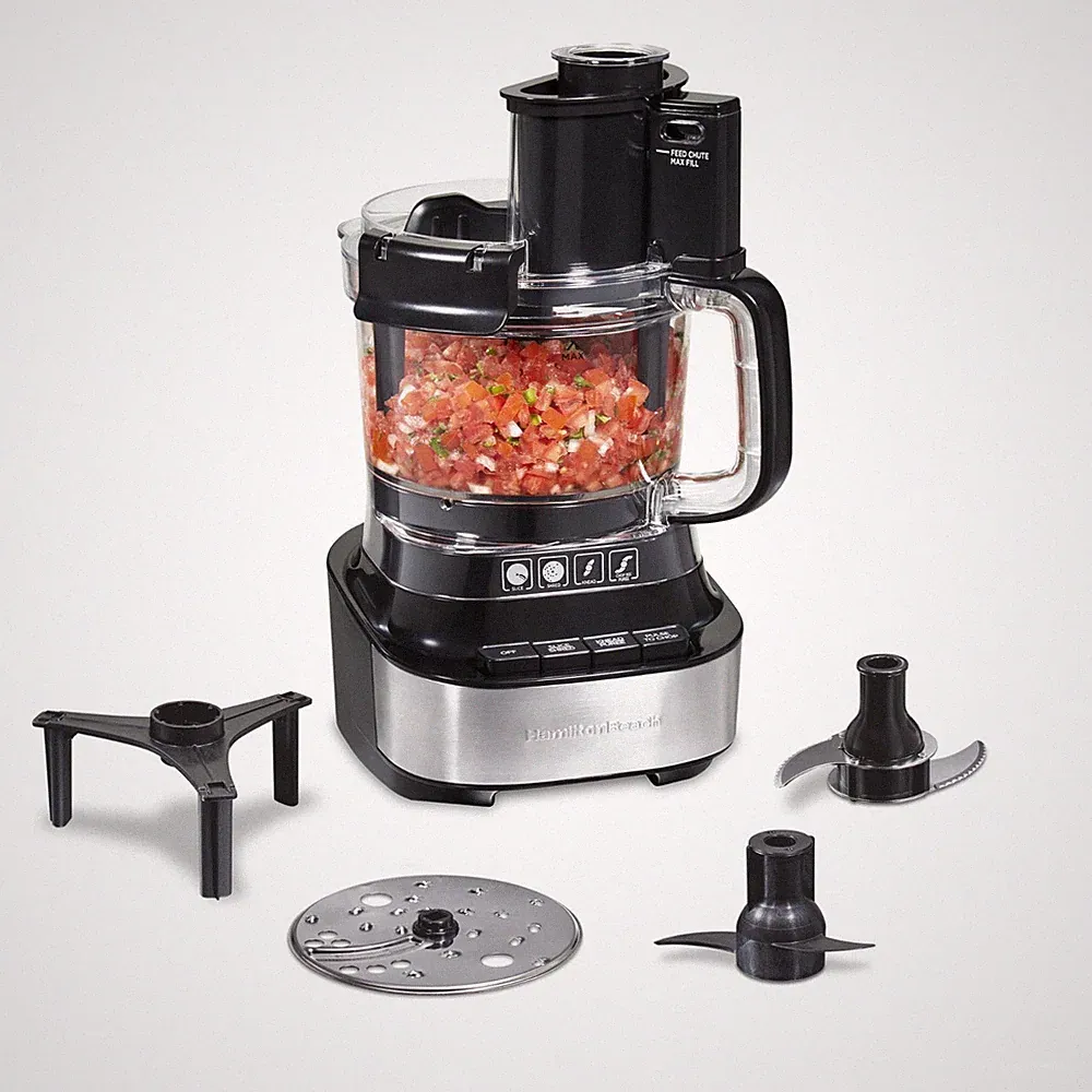 Hamilton Beach Stack & Snap 10-Cup Food Processor 500W Black FREESHIP
