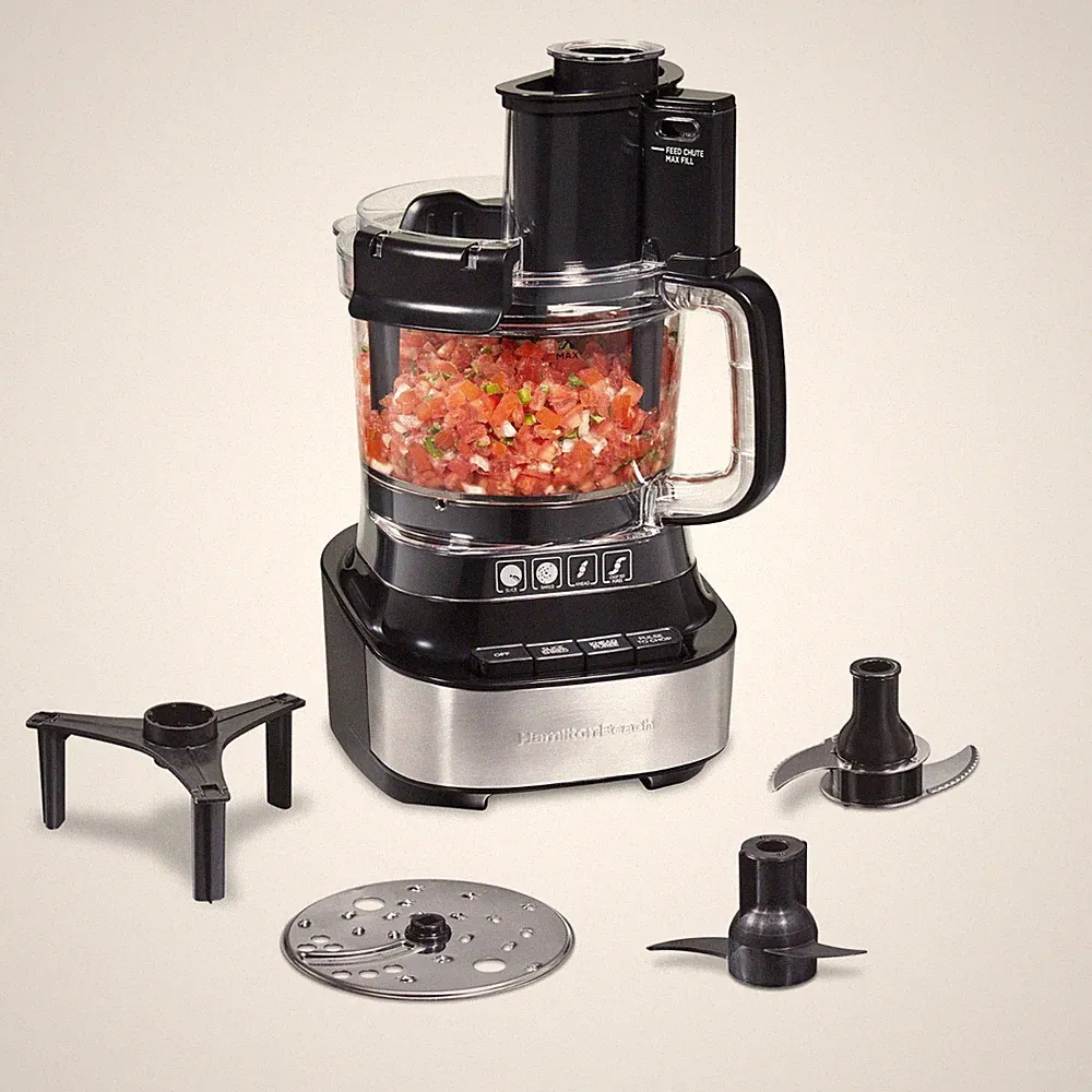 Hamilton Beach Stack Snap 10 Cup Food Processor 500W Black FREESHIP