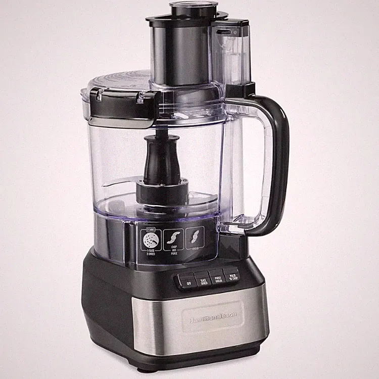 Hamilton Beach Stack & Snap 12 Cup Food Processor Slice Shred Chop Black