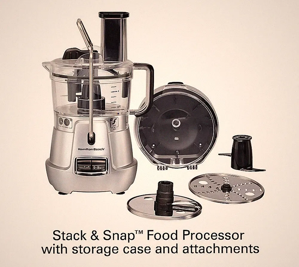Hamilton Beach Stack & Snap 8-Cup Food Processor (70820)