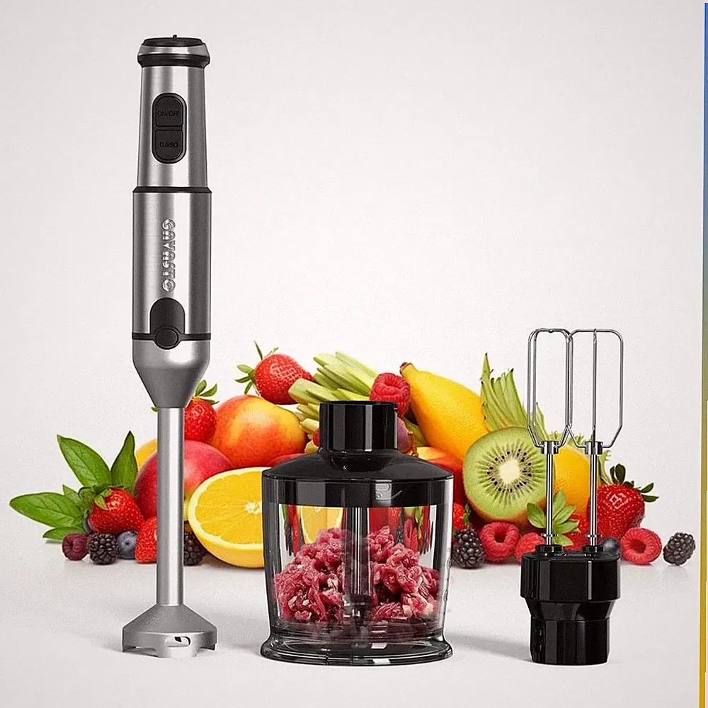Hand Blender Immersion Mixer 1000W 20 Speeds Turbo Copper Motor Food Processor C