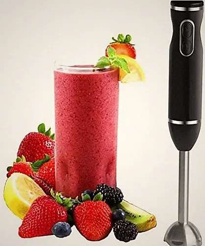 Hand Blender With Egg Whisk, Powerful 300-Watt Stick Blender, Hand Mixer Set Sta