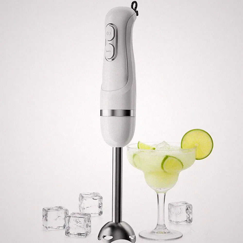 Handheld Immersion Blender 2 Speed Stainless Steel Blades Smoothie Food Mixer...