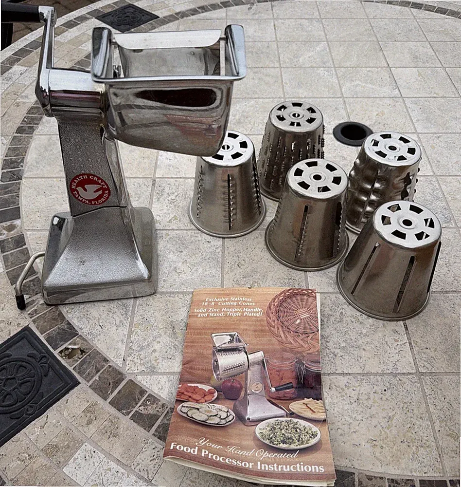 Health Craft Salad-King Style Food Processor Chopper Shredder 5 Blades slicer