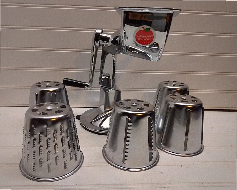 Healthy Gourmet Machine Food Processor Salad Cutter Slicer Shredder Five Cones