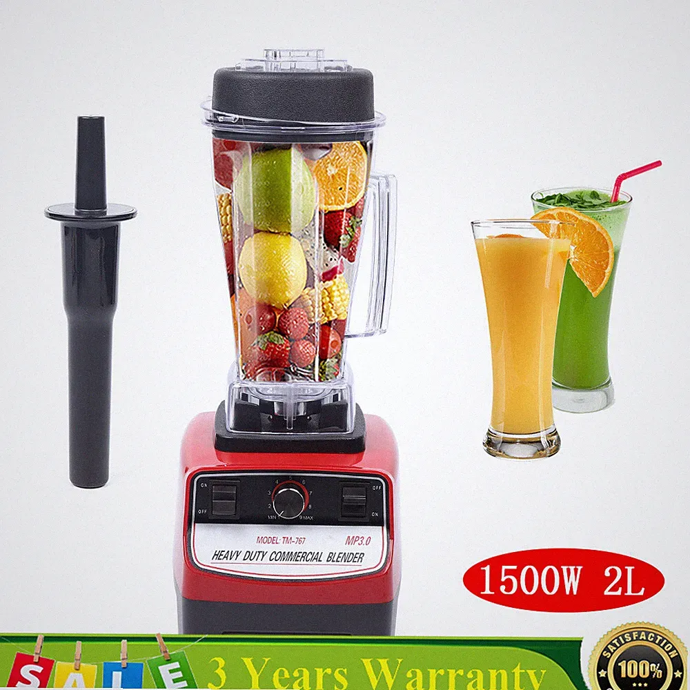 High-speed Smoothie Maker Mixer Blender Juicer Kitchen Food Processor 1500W 2L