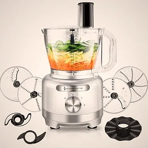 Homtone 16 Cups Food Processor Large Food Chopper with French Fry Cutter 9