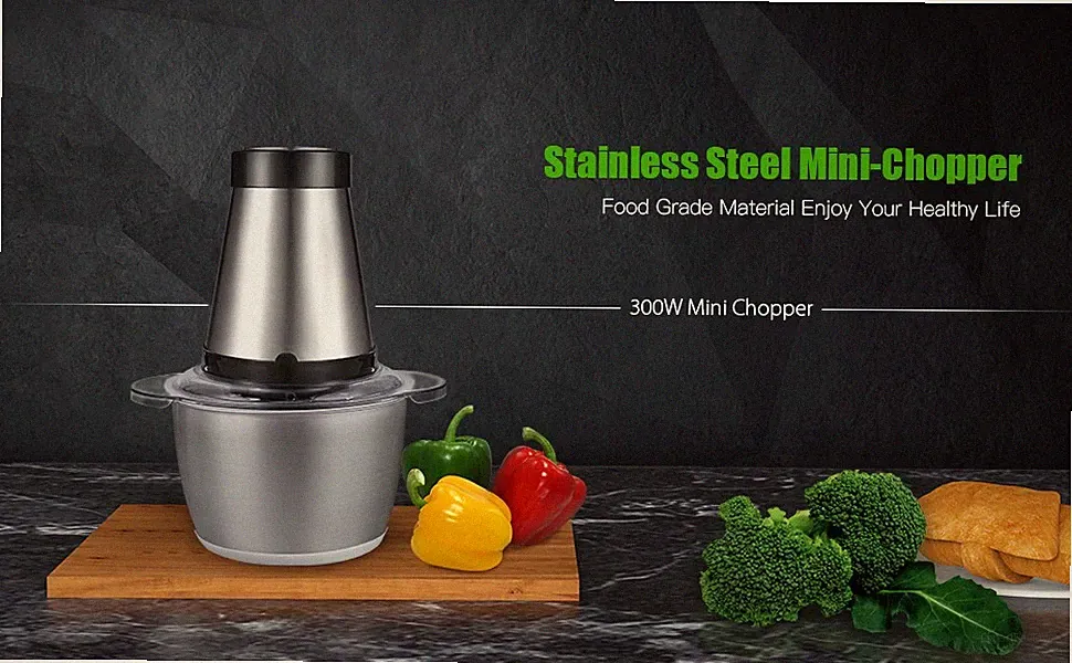 Hot Meat Grinder 1.2L Food Chopper Food Processor For Meat Vegetables Fruits
