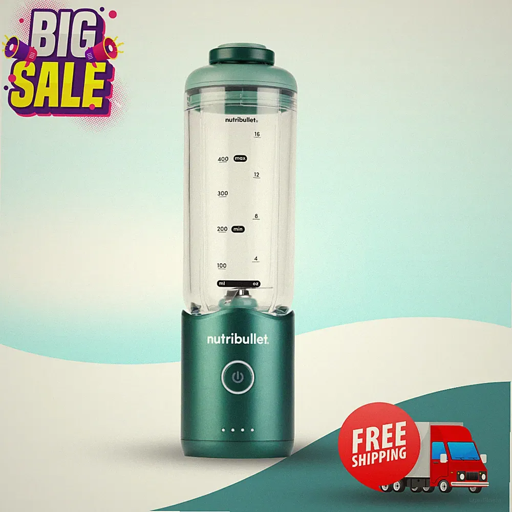 [HOT SALE] nutribullet Flex portable blender NBPB10200EG, Forest Green, 20oz