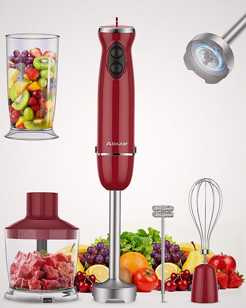 Immersion Blender 5 in 1 Hand Blender, 1000W Hand Mixer Stick,12 Speed Handhe...