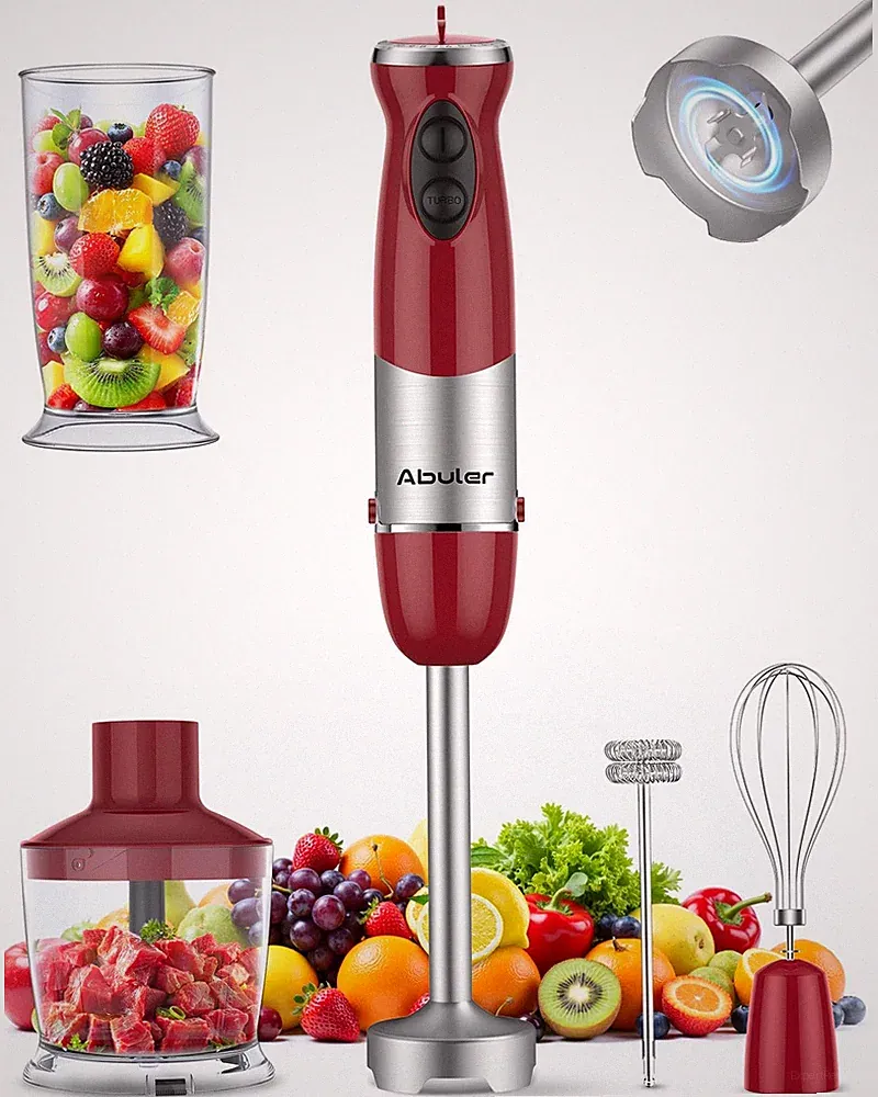 Immersion Blender Handheld 1000W 5 in 1 Corded Stick Hand Blender Kitchen wit...