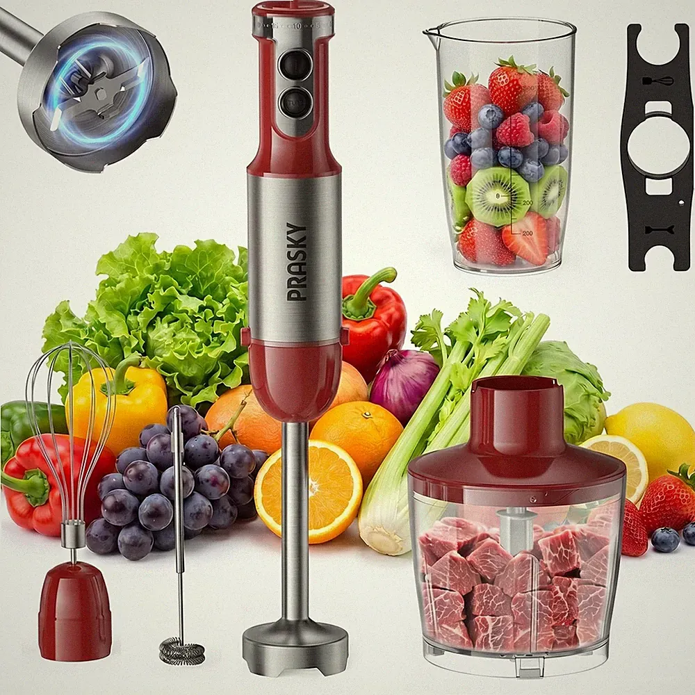 Immersion Blender Handheld 1200W, 5-in-1 Hand Blenders, 20 Speeds Hand Mixer,...