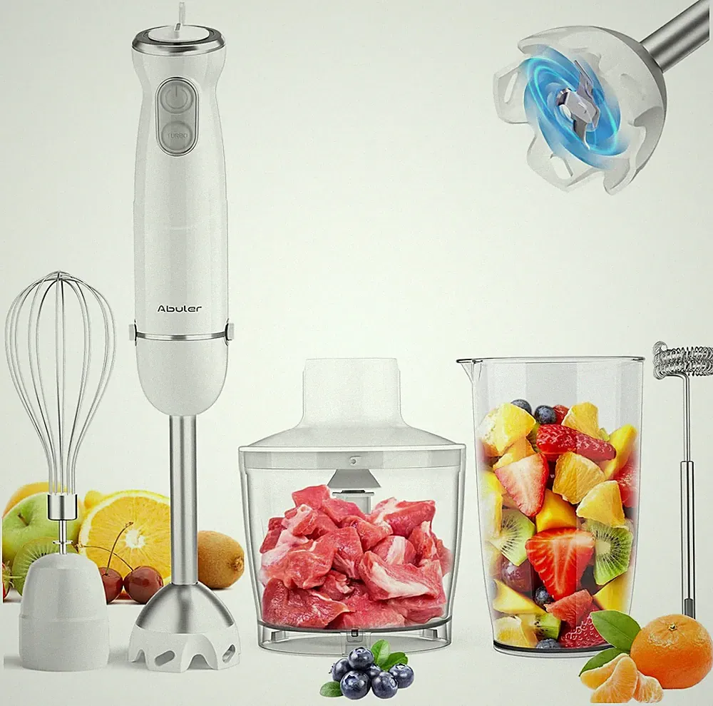 Immersion Blender Handheld 5 in 1 Hand Blender, 1000W Hand Mixer Stick, Bpa-Free